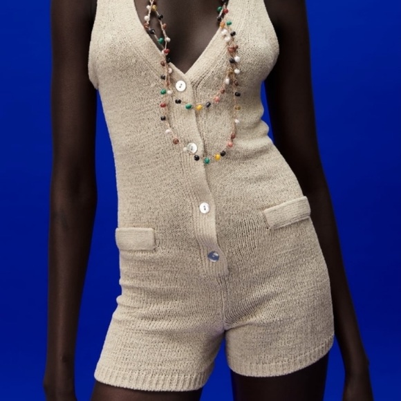 Knit Jumpsuit/Romper - Picture 2 of 4